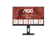 Монитор AOC 27E3QAF, 27' IPS WLED, 1920x1080@75Hz, 4ms GtG, 300cd m/2, 1000:1, 20M:1 DCR, Adaptive Sync, FlickerFree, Low Blue Light, 2Wx2, Tilt, Height Adjust, Pivot, Swivel, D-SUB, HDMI, DP