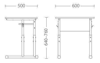 Ученическа маса Ана E-176  1 място с рафт