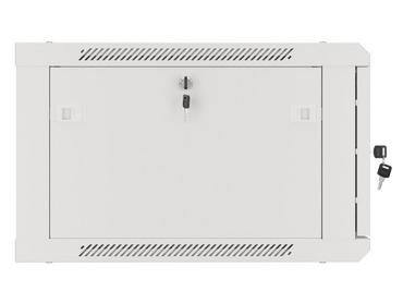 Комуникационен шкаф Lanberg rack cabinet 19' wall-mount 6U/600x600 for self-assembly with metal door grey (flat pack)