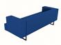 Диван триместен ГОРУБЛЕ FRE 03 - сниман отстрани, тъмно син цвят на дивана