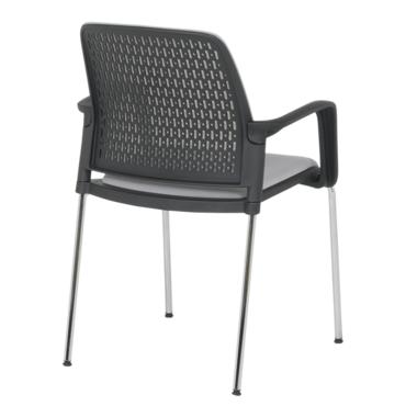 Посетителски стол КАВО- сниман отзад, полипропиленова рамка