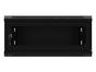 Комуникационен шкаф Lanberg rack cabinet 19' wall-mount 4U/600x450 with perforated door black (flat pack)