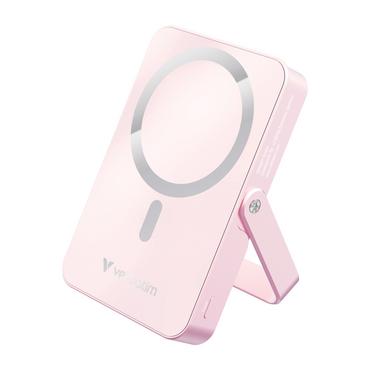Външна батерия Verbatim Charge 'n' Go Power Bank with Stand Magnetic Wireless 10000mAh Pink