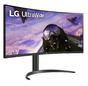 Монитор LG 34WP65CP-B, 34' UltraWide AG, Curved VA, 5ms, 1ms MBR, CR 3000:1, 300 cd/m2, 21:9, QHD 3440x1440, HDR10, AMD FreeSync, sRGB 99%, 160Hz, HDMI, DisplayPort, Speaker Maxx Audio 7Wx2, Tilt, Height Adjustable, Headphone Out, Black