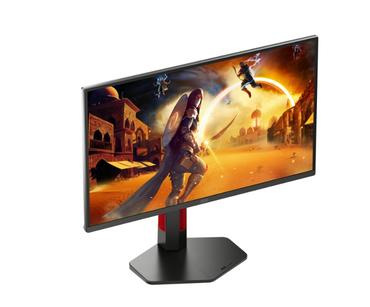 Монитор AOC Q25G4SR, 24.5' IPS WLED, 2560x1440@300Hz, 1ms GtG, 0.3ms MPRT, 400cd m/2, 1000:1, 80M:1, Adaptive Sync, FlickerFree, Low Blue Light, 2Wx2, Tilt, Height Adjust, Pivot, Swivel, 2xHDMI, DP
