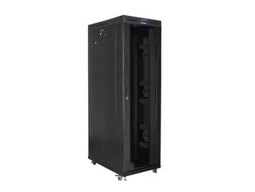 Комуникационен шкаф Lanberg rack cabinet 19' free-standing 42U/800x1200 (flat pack) with glass door lcd black v2