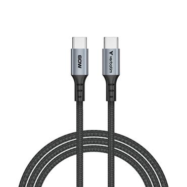 Кабел Verbatim Sync & Charge USB C to USB C 60W 120 cm