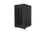 Комуникационен шкаф Lanberg rack cabinet 19' free-standing 22U/800x800 (flat pack) with glass door lcd black v2