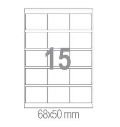 Самозалепващи етикети 68x50 15 бр.