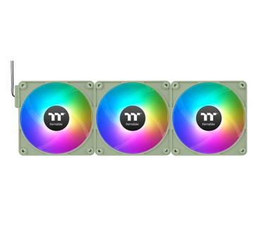 Вентилатор Thermaltake CT140 EX Reverse ARGB Sync PC Cooling Fan 3 Pack Magnetic Connect Matcha Green