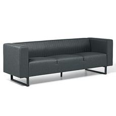 Диван триместен АБАГАР RZA 03 - сив, сниман отпред