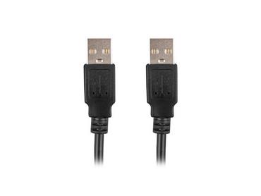 Кабел Lanberg USB-A M/M 2.0 cable 1.8m black
