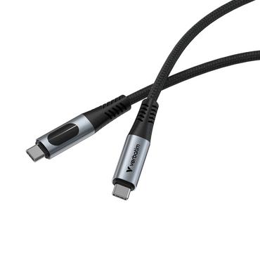 Кабел Verbatim Sync & Charge USB C to USB C 100W Display 120 cm