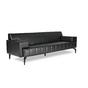 Диван триместен ОДРИН PLN 03 - сниман в цял ръст, черен на цвят