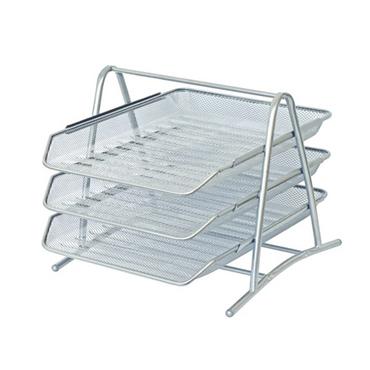 Хоризонтална поставка тройка мрежа сива