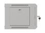 Комуникационен шкаф Lanberg rack cabinet 19' wall-mount 4U/540x350 (flat pack) with glass door grey