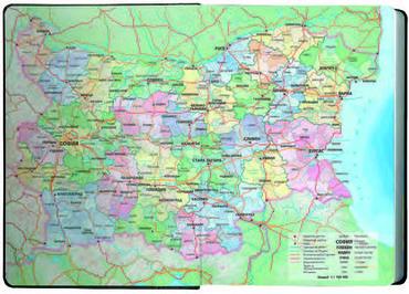 Календар бележник СТИЛ- карта на България