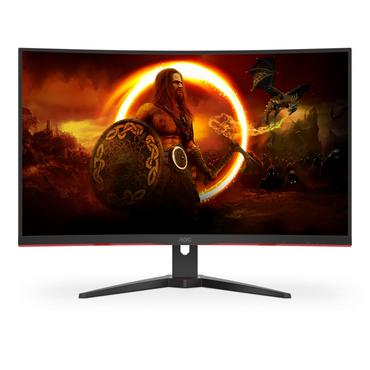 Монитор AOC C32G2ZE/BK, 31.5' Curved 1500R, VA, WLED, 1920x1080@240Hz, 4ms GtG, 1ms MPRT, 300cd/m2, 4000:1, DCR 80M:1, FreeSync, FlickerFree, Low Blue Light, Tilt, 2xHDMI, DP