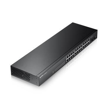 Комутатор ZyXEL GS1900-24 v2, 24-port GbE L2 Smart Switch, rackmount, fanless