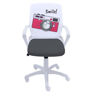 Детски стол УСМИВКА - бяла база