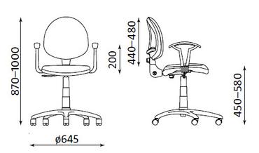 Работен стол СМАРТ -схема, размери