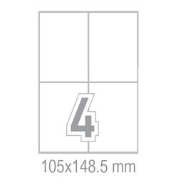 Самозалепващи етикети 105x148.5 4 бр.