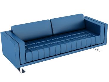 Диван триместен БИЛЯР LOFT 03 - сниман отгоре, син на цвят