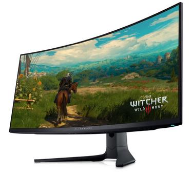 Монитор Dell Alienware AW3423DWF, 34' CURVED QD-OLED GAMING LED 21:9 AR, 0.1ms GtG, WQHD (3440x1440), 165Hz, 1000:1, 250 cd/m2, AMD FreeSync Premium, HDR 400, 99.3% DCI-P3 ,HDMI, DP, USB 3.2 Hub, PIP, PBP, ComfortView, Height Adjustable, Swivel, Tilt, Bla