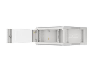 Комуникационен шкаф Lanberg rack cabinet 19' wall-mounted 4U 600 fast assembly (flat pack) grey