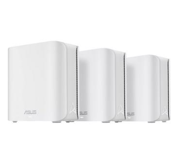 Меш система Asus Mesh WiFi system, ZenWiFi BD4 3PK, BE3600, Dual-Band, up to 600m2, Quad-Core 1.5GHz CPU, 128MB/512MB Flash/RAM, 2.5G dual-port, Smart Home Master SSIDs, AiProtection Pro, Adaptive QoS, VPN server/client, IPTV, OFDMA, UTF-8 SSID, AiMesh, W