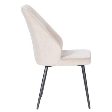 Трапезен стол МЕДЕЯ- мека дамска, цвят крем