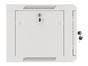 Комуникационен шкаф Lanberg rack cabinet 19' wall-mount 6U/600x450 for self-assembly with metal door grey (flat pack)