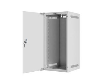 Комуникационен шкаф Lanberg rack cabinet 10' wall-mount 12U/280x310 for self-assembly with glass door grey (flat pack)