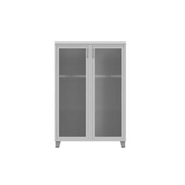 Шкаф висок с две стъклени врати