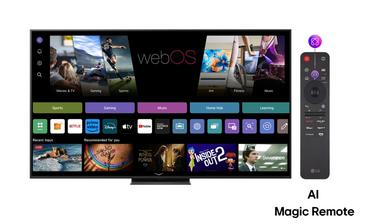 Телевизор LG 75QNED86A3A, 75' 4K QNED HDR Smart TV, 3840x2160, 120Hz Native (VRR 144Hz), DVB-T2/C/S2, Alpha 8 AI Processor, HDR 10 PRO, webOS 25 ThinQ, 4K Upscaling, WiFi 5, Dolby Vision, Bluetooth 5.1, AirPlay 2, LAN, CI, HDMI, SPDIF, Stand