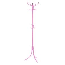 Закачалка за дрехи 8128- снимка отпред, розова, метална
