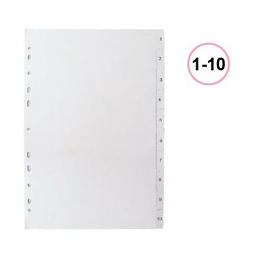 Разделител 1-10 PP сив