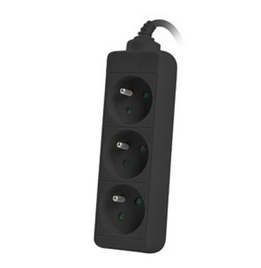 Разклонител Lanberg power strip 1.5m, 3 sockets, french quality-grade copper cable, black