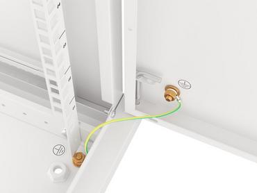 Комуникационен шкаф Lanberg rack cabinet 19' wall-mount 9U/600x600 for self-assembly with metal door grey (flat pack)