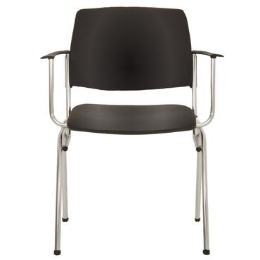 Посетитеслки стол ИВЕТ -хромнирани подлакътници