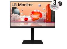 Монитор LG 24BA550-B, 23.8' IPS LED AG, 200cd/m2, Full HD 1920x1080, 100Hz, sRGB 95% , D-Sub, Display Port, HDMI, USB 5 Gbps, Speaker 2W x 2, Tilt, Height, Swivel, Pivot, Reader Mode, LG Switch app, Black