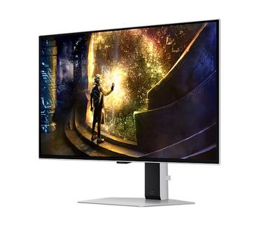 Монитор Samsung 27DG610 27' Odyssey G6 Smart, OLED, 240 Hz, 1 ms GTG, 2560x1440, DP 1.4, 2xHDMI 2.1, 2xUSB, Wi-Fi, Bluetooth, Tizen, Silver