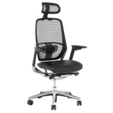 Работен стол АРЕС- снимка отпред, черен цвят