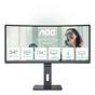 Монитор AOC CU34P3CV, 34' VA WLED, Curved 1500R, 3440x1440@100Hz, 4ms GtG, 1ms MPRT, 300cd m/2, DCR 3000:1, 50M:1, AdaptiveSync, FlickerFree, Low Blue Light, 5Wx2, Tilt, Height Adjust, Swivel, HDMI, DP, USB hub