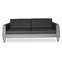 Диван триместен ЕЛЕШНИЦА NBL 03 - сниман в профил, черно-сив на цвят