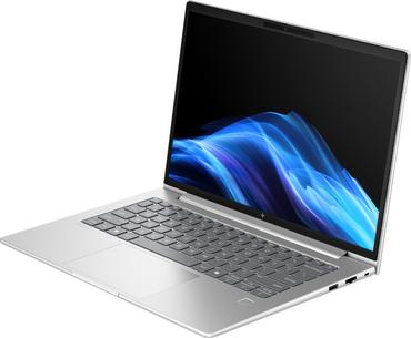 Лаптоп HP EliteBook 6 G1i AI 14' Pike Silver, Ultra 7-255U(up to 5.2GH/12MB/12C), 14'  WUXGA AG 300nits, 16GB 5600Mhz 1DIMM, 512MB PCIe SSD, WiFi 7 + BT 5.4, FPR, Smart Card Reader, Backlit Kbd, 3C Batt, Win 11 Pro, 3Y Offsite