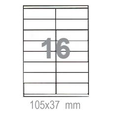 Самозалепващи етикети 105х37 16 бр.