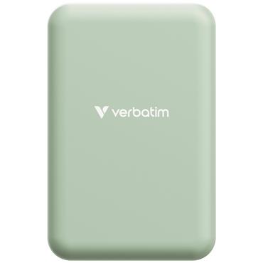 Външна батерия Verbatim Charge 'n' Go Essentials Power Bank Magnetic Wireless 20000mAh Green