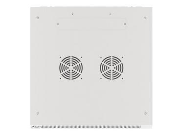 Комуникационен шкаф Lanberg rack cabinet 19' wall-mount 9U/600x600 for self-assembly with metal door grey (flat pack)