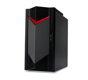 Настолен компютър Acer Nitro N50-130, AMD Ryzen 5 7600 (up to 5.10GHz, 38MB), 32GB, 1024GB, NVIDIA GeForce RTX 4060 8GB GDDR6, No DVD, 5*USB 3.2,Type-C, 2*USB 2.0, RG-45, GLAN, Wi-Fi AX/6E&BT 5.0, 500W, No OS+Acer 15.6' Nitro Gaming Backpack+Acer Nitro Mo